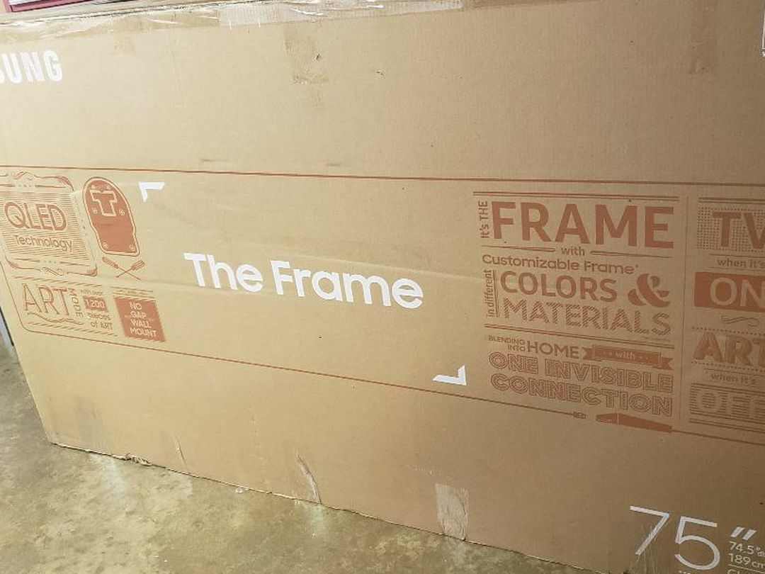 Tv Samsung 75", LS03T, The Frame, 2020 Model, Excellent
