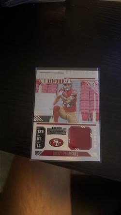 Ricky Pearsall 2024 Panini Contenders Rookie Ticket Relic Card