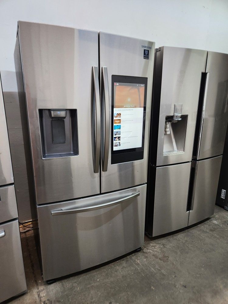 💯💢REFRIGERATOR SAMSUNG STAINLESS STEEL WITH TOUCH SCREEN WIFI ✔️
