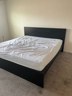 Black King sized bed frame