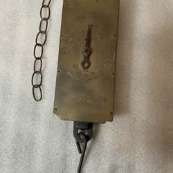 “CHATILLON” NY USA Vintage Brass Hanging Milk Scale 60LBS
