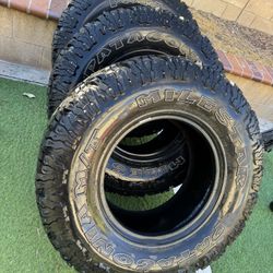 $25 Each 315/70r17 Milestar Patagonia MT Mud Tires