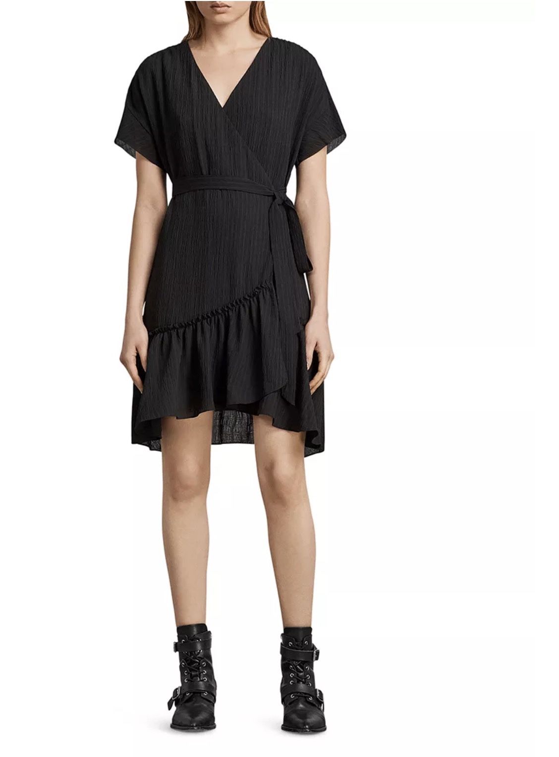 ALLSAINTS Rene Wrap Dress Size 4