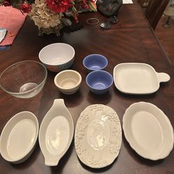 Assorted Ceramic and Glass Bowls
