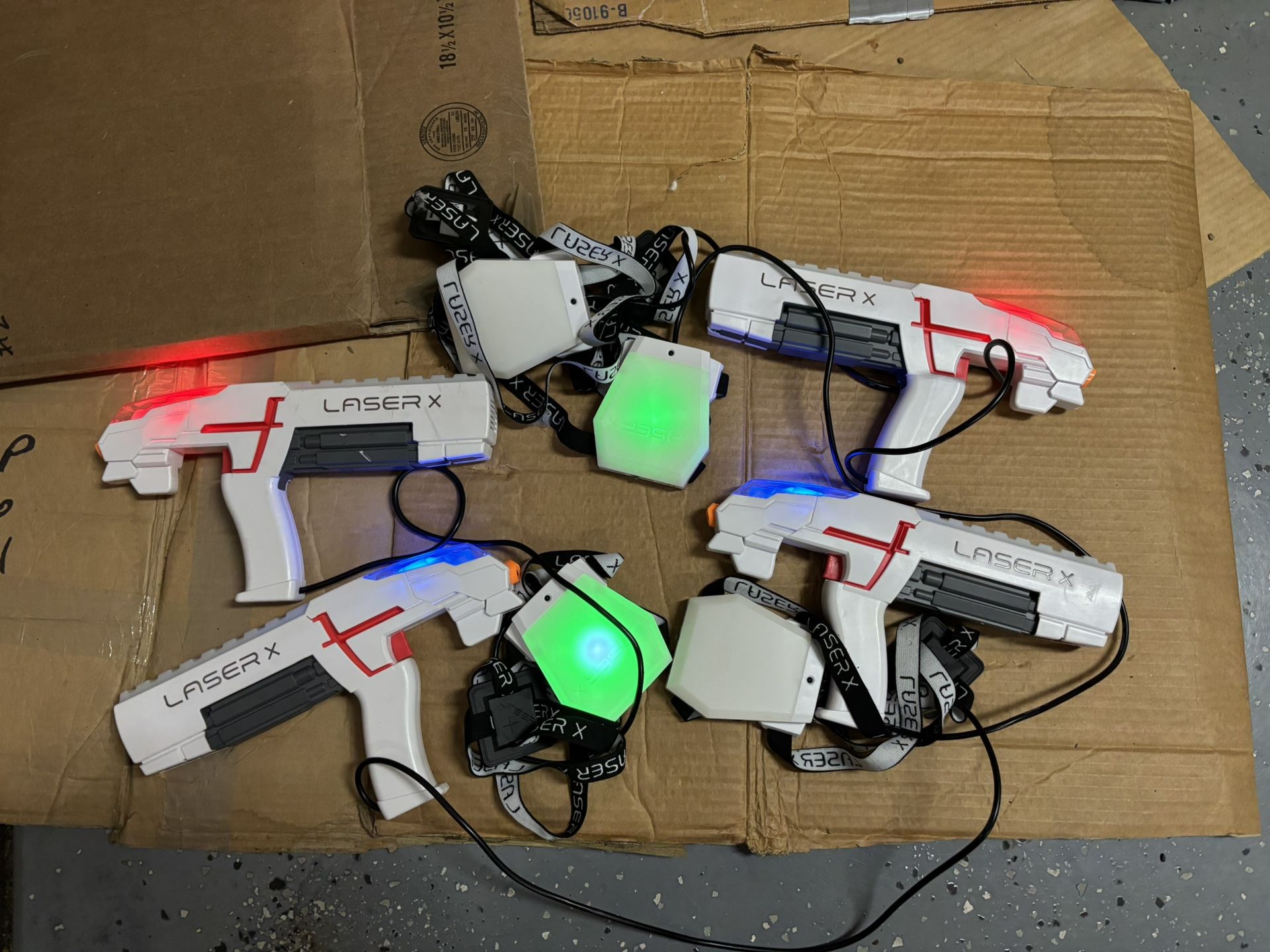 All 4 Laser X Laser Tag Guns Working Great!