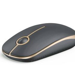 Wireless Bluetooth Mouse, Dual Mode (Bluetooth 4.0 + USB) Silent Bluetooth Wireless Mouse with USB Nano Receiver, 3 DPI Levels for Laptop, PC, MacBook