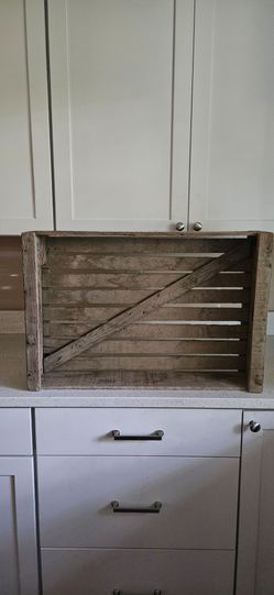 Rustic Wooden Slatted Crate