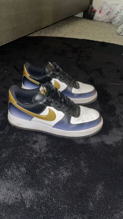 Nike AF1 Black/White/Gold LV8