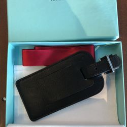 Tiffany & Co. Leather Luggage Tag - New!