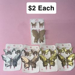 Butterfly Claw Clip Sets $2 Each