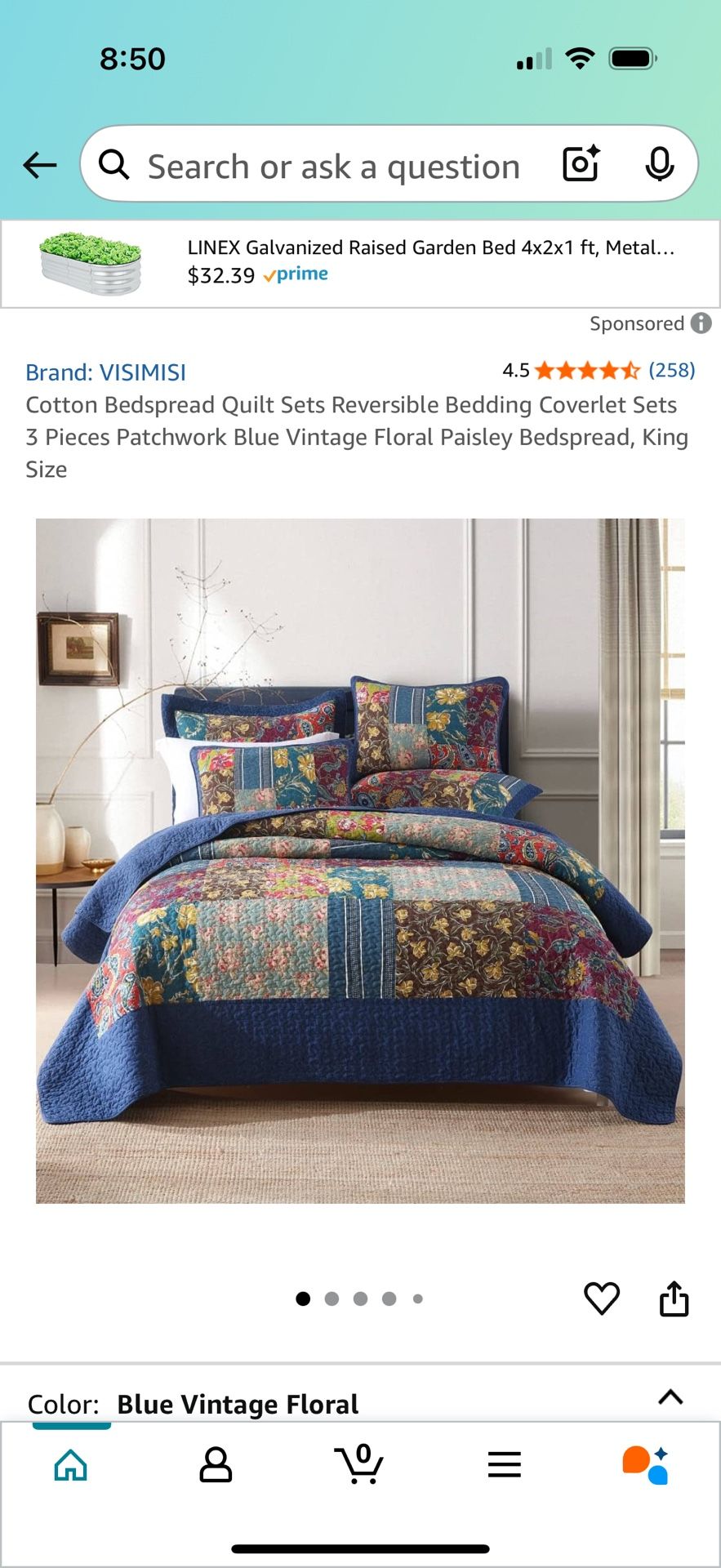 King Quilt With Shams