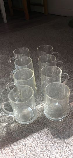 (8) Vintage Crystal Beer Stein