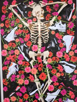  Born And Raised Gallery Jordan Dept FTP Lakers Supreme Art wall offwhite Glass frame