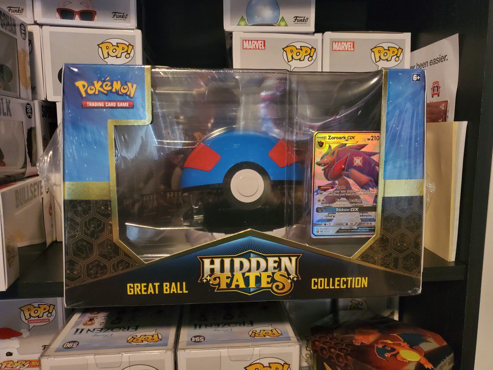 Pokemon Trading Card Great Ball Hidden Fates Collection Shiny Zoroark GX Set