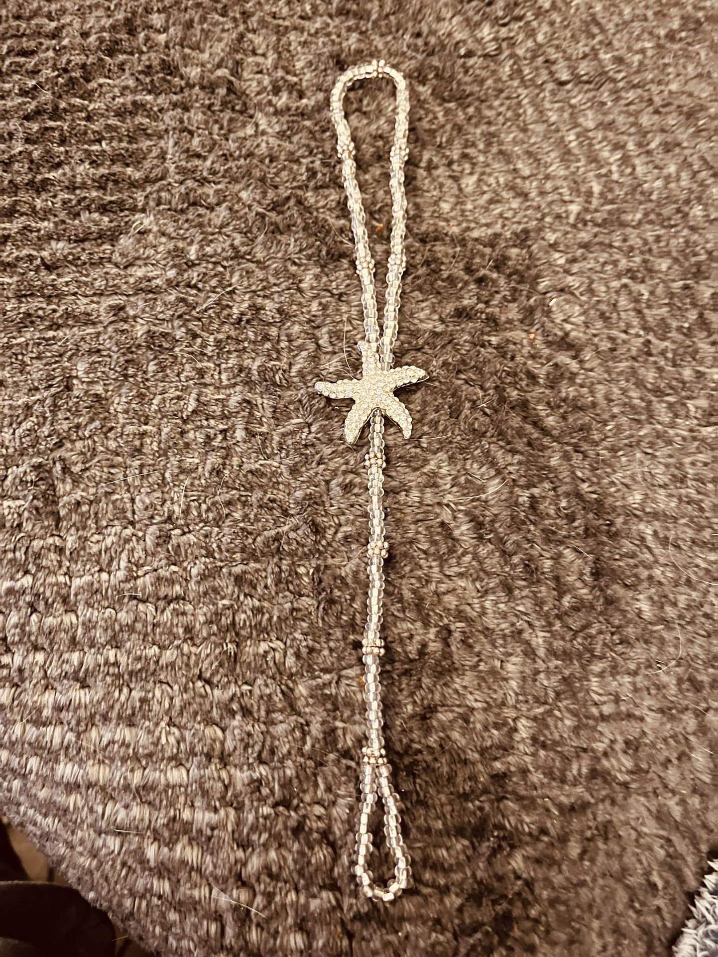 Rinestone starfish toe and anklet