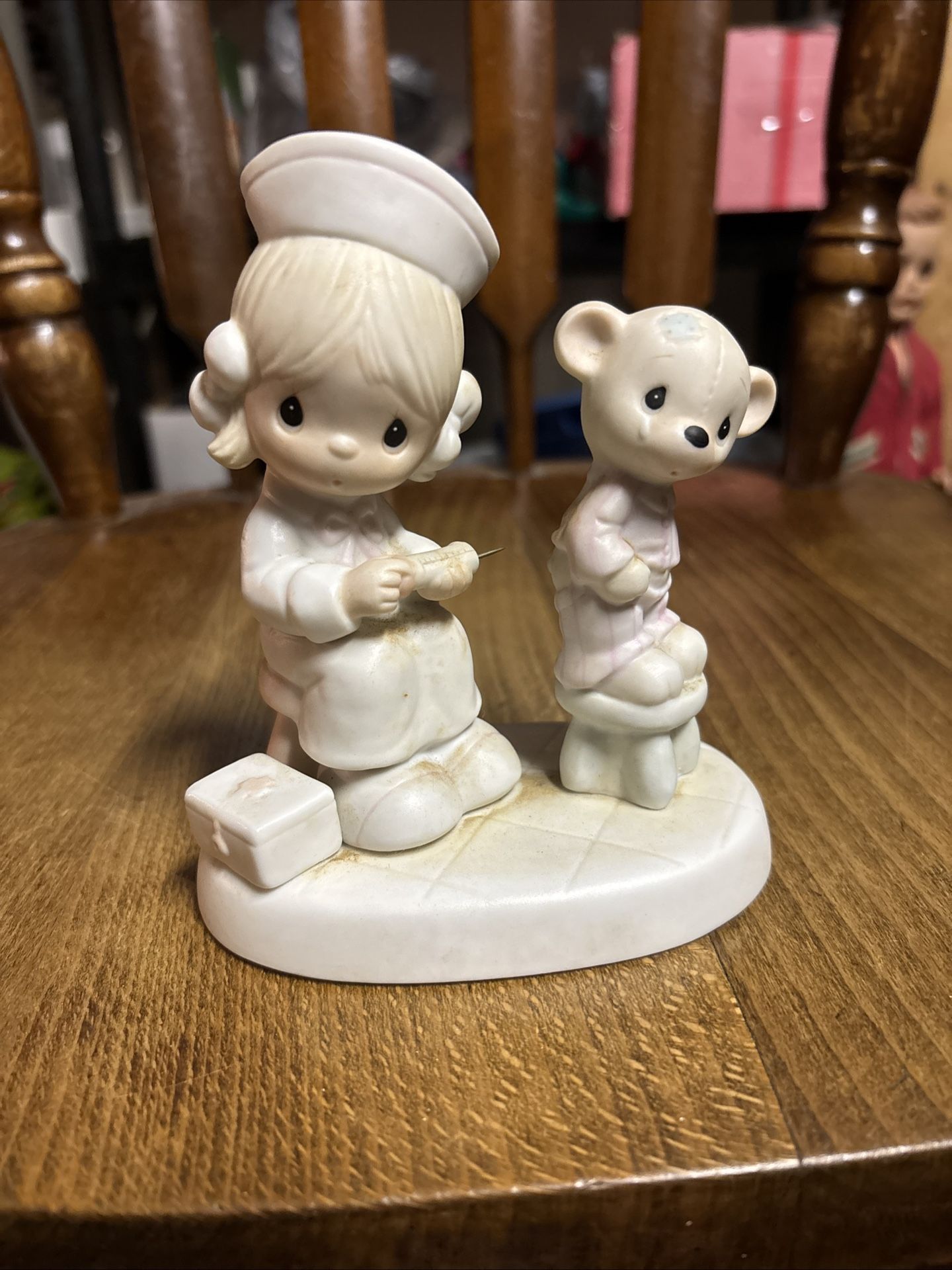 1981 Precious Moments “Love Beareth All Things” Figurine. Johnathan & David