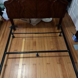 Queen-sized Bed Frame with Headboard