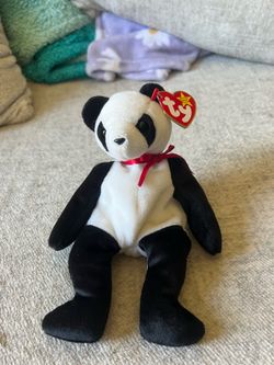 Ty Beanie Baby Fortune Panda Plush 1997