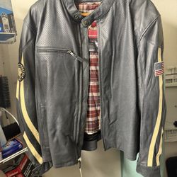Indian Motorcycle Perforated Route Men’s Jacket 2XL ((contact info removed)14)