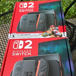 Two New Nintendo Switch 2 with Mario Kart. Never Opened. Bundle Deal