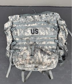 US Army ACU Digital Camo MOLLE Rucksack Backpack & Assorted Field Gear Lot