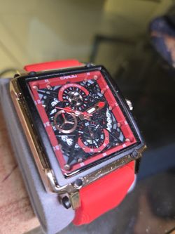 Brand New Sports Red Mens Watches Luxury Men's Watch