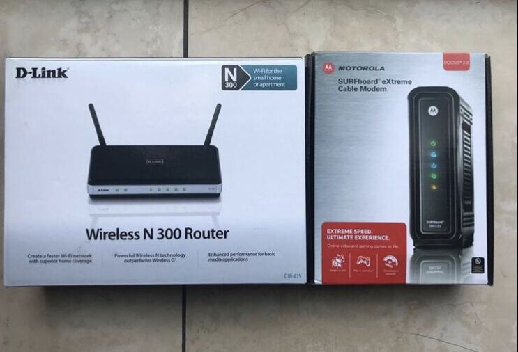 Motorola modem -and Router