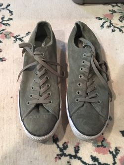 Converse Olive Green Suede Leather size 12