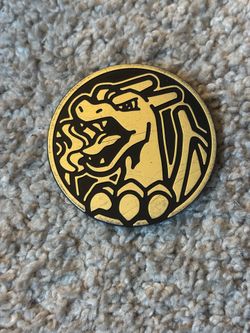 Pokemon Coin - Charizard - 2 inch - Silver Color - Plastic