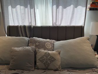 Queen size bed frame Grey