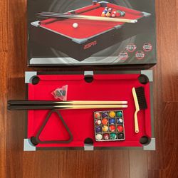 Espn Table Top Pool Table 20”