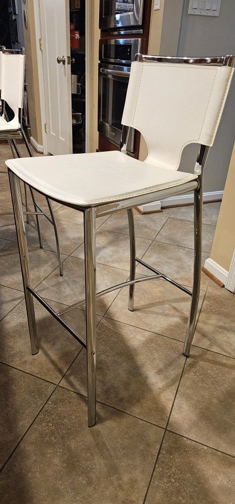 White Modern Bar Stools