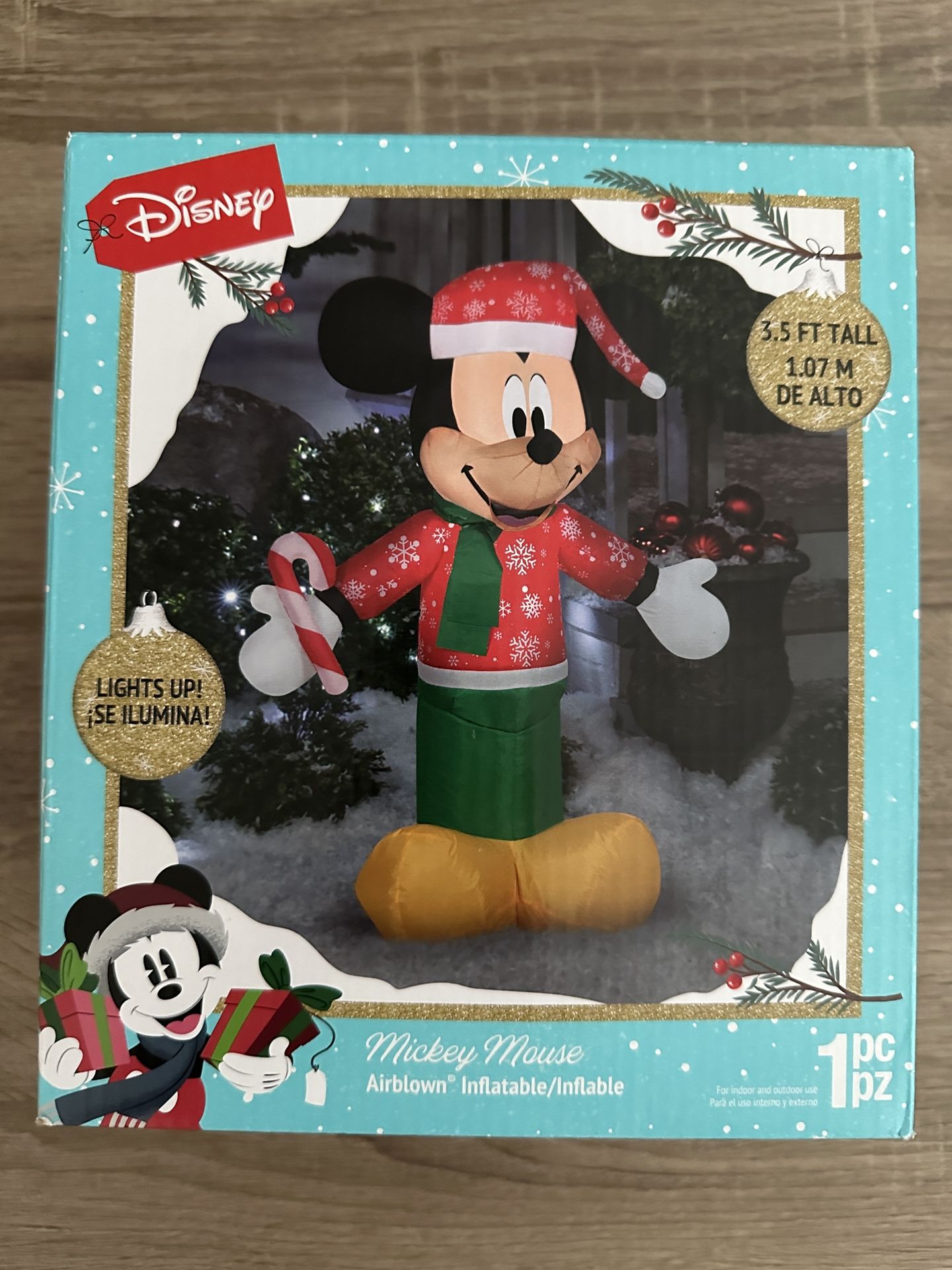 Disney Inflatable Mickey Mouse Yard Decor Christmas