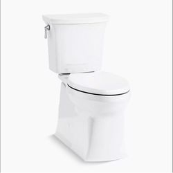 Toilet: Kohler Corbelle Brand New white finish