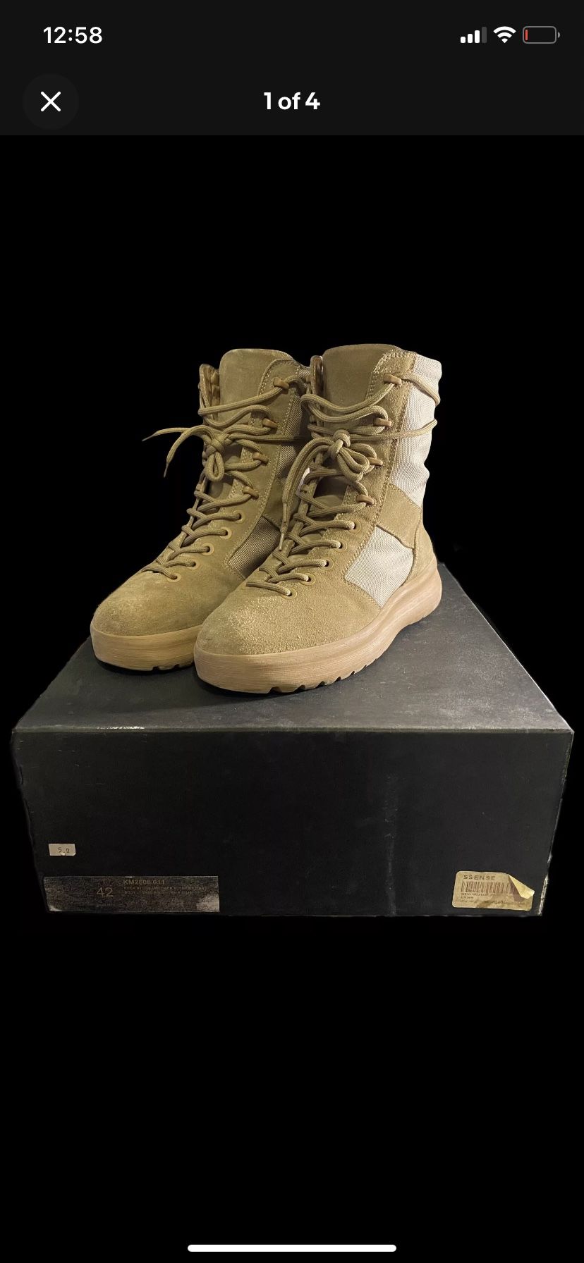 Yeezy military boots size US/42 EU