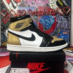 Jordan Retro 1 “Patent Gold Toe”