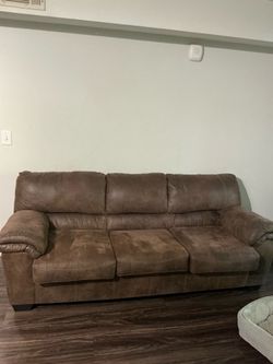 Suede/ leather Couch