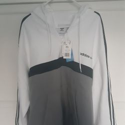 Brand New Adidas Hooded Sweatshirt Men's Size 2XL