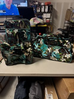 3 Piece Roxy Tiki Floral Luggage Set