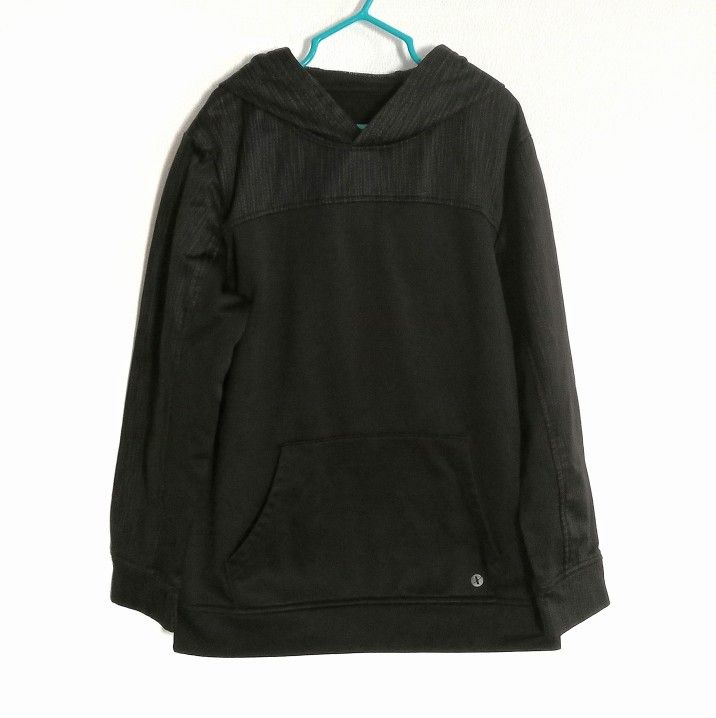 Xersion black and gray quick dri pullover hoodie boys size 10 12