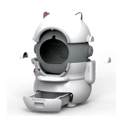 Intelligent Deodorant Cat Toilet Automatic Cat Litter Box One-Key Sand Change Multiple Safety Protection Silent Motor and Deodorization