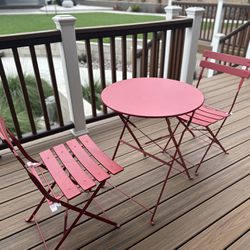 Metal Folding Table And Chairs 