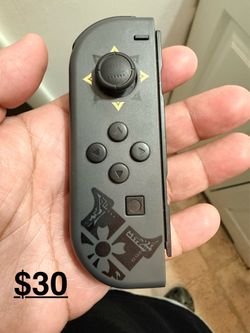 Nintendo switch left joy con controller $30 FIRM tested ( Zelda  monster hunter edition)