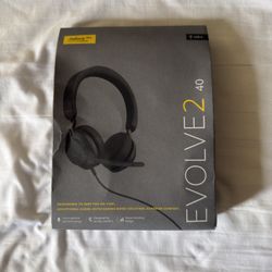 Jabra Evolve2 40 Wired Headset — Brand New in Box