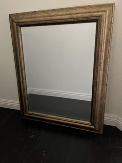 Gold vintage rustic mirror