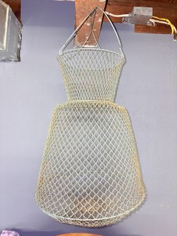 Vintage French Fishing Basket 