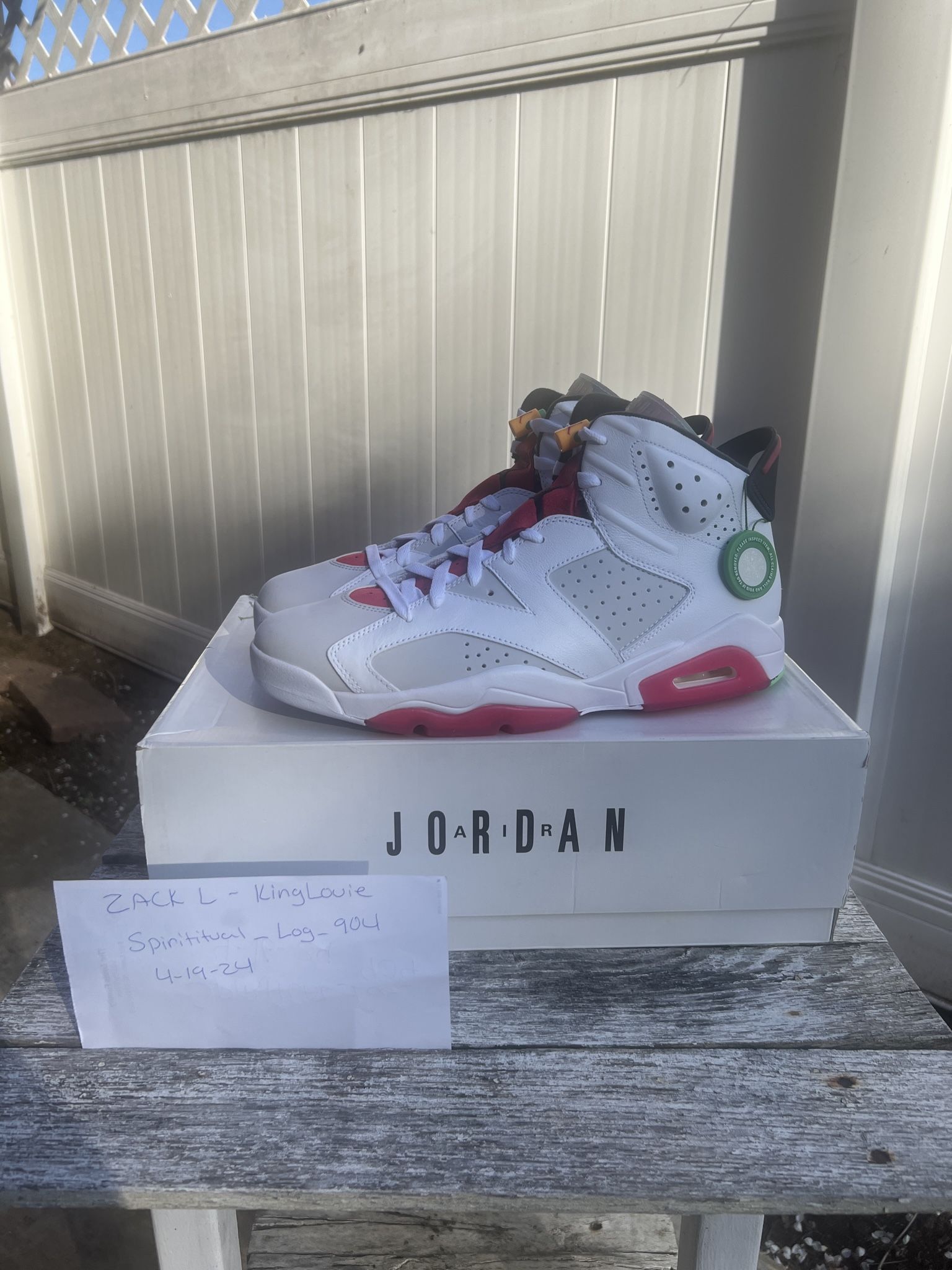 Nike Air Jordan 6  “Bugs Bunny” Hare - Size 12M DS OG ALL