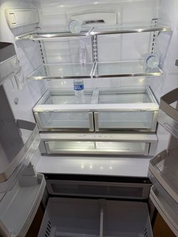 Monogram GE Counter-Depth French Door 23.1 CUFT Refrigerator FullY functional 70.5” H x  36” W x 31.5”(with handles)