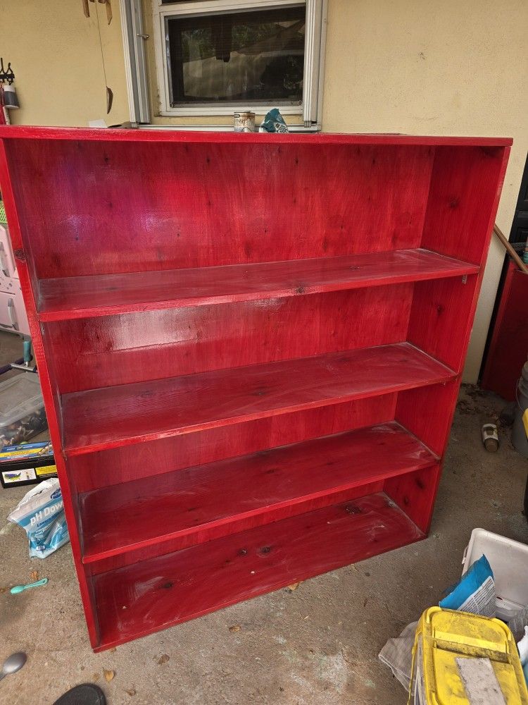 2 Solid Wood Bookshelves