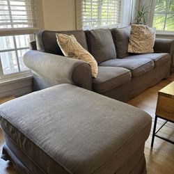 Grey Ikea Uppland Couch